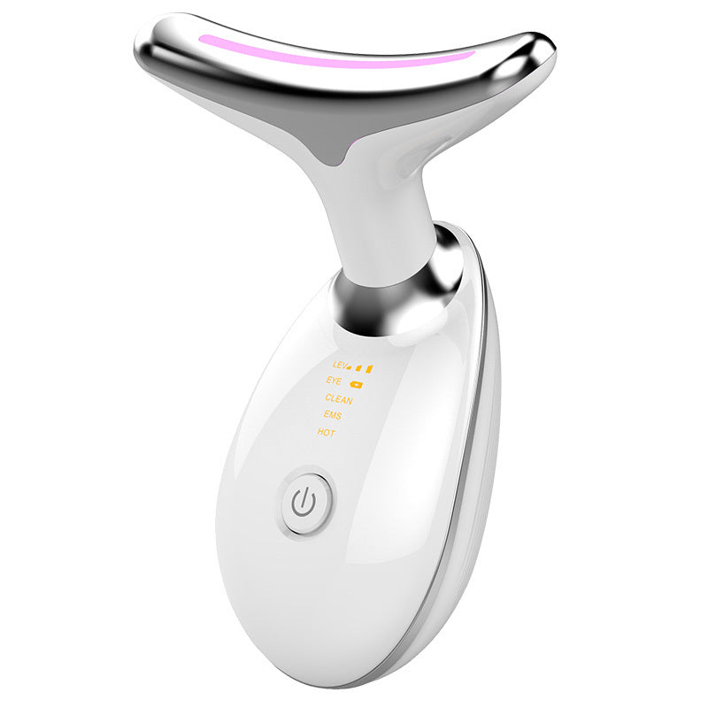EMS Face & Neck Firming Device for Lifting & Sculpting with 3-Color LED Therapy