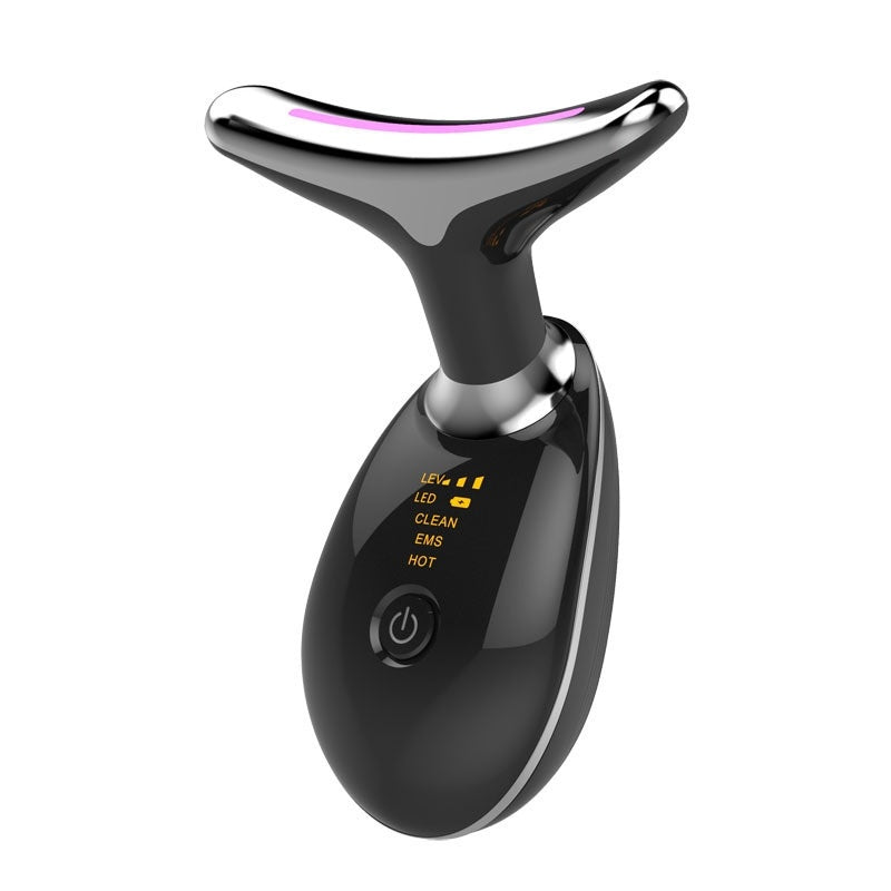 EMS Face & Neck Firming Device for Lifting & Sculpting with 3-Color LED Therapy